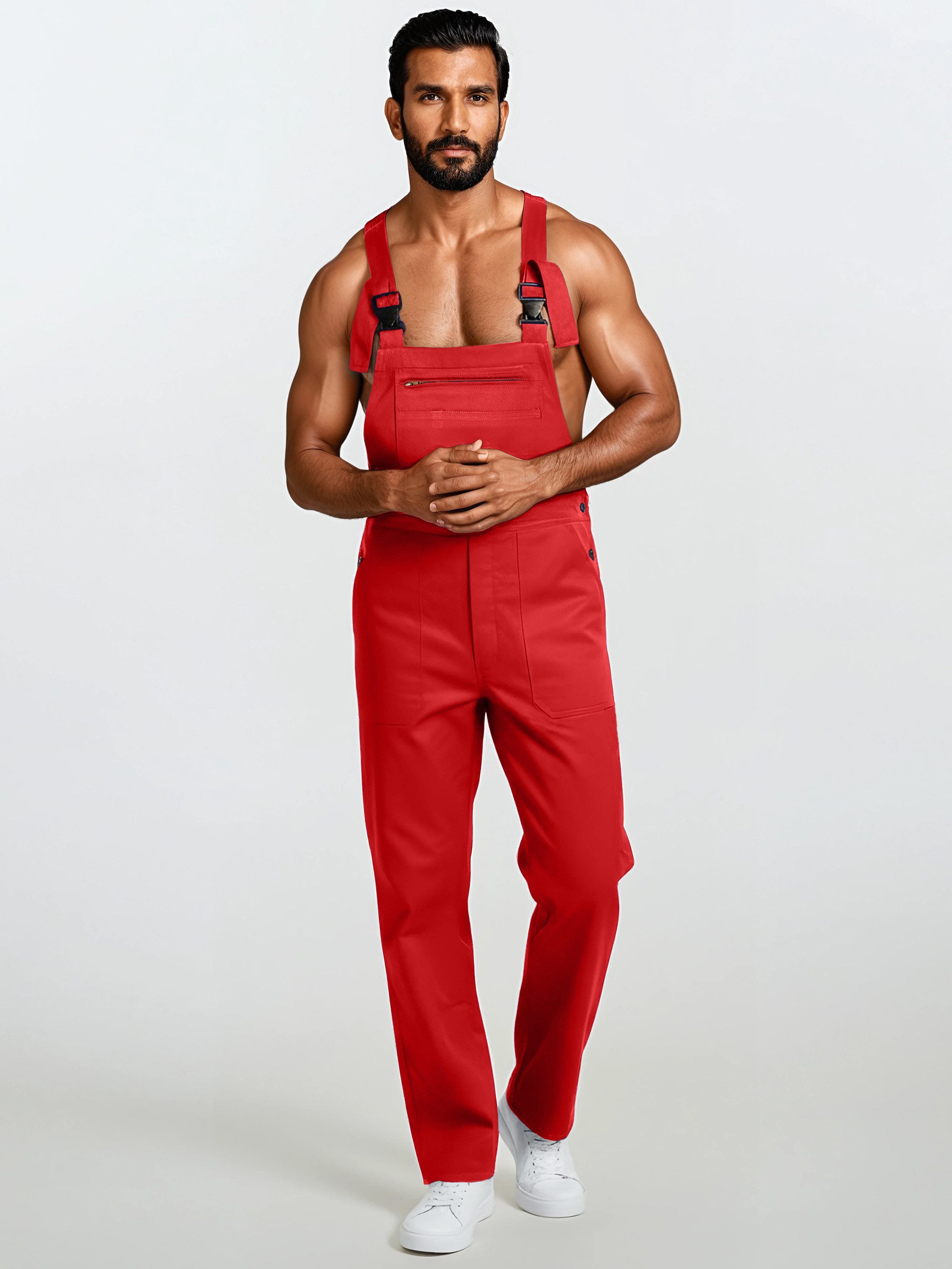 urbandreamz workwear Arbeitslatzhose Latzhose Arbeitshose Hose - Baumwolle Classics Blaumann 7 Taschen