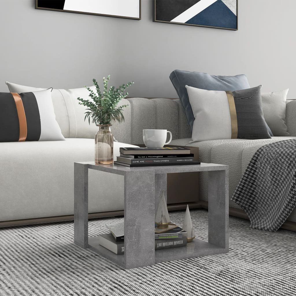 furnicato Couchtisch Betongrau 40x40x30 cm Holzwerkstoff günstig online kaufen
