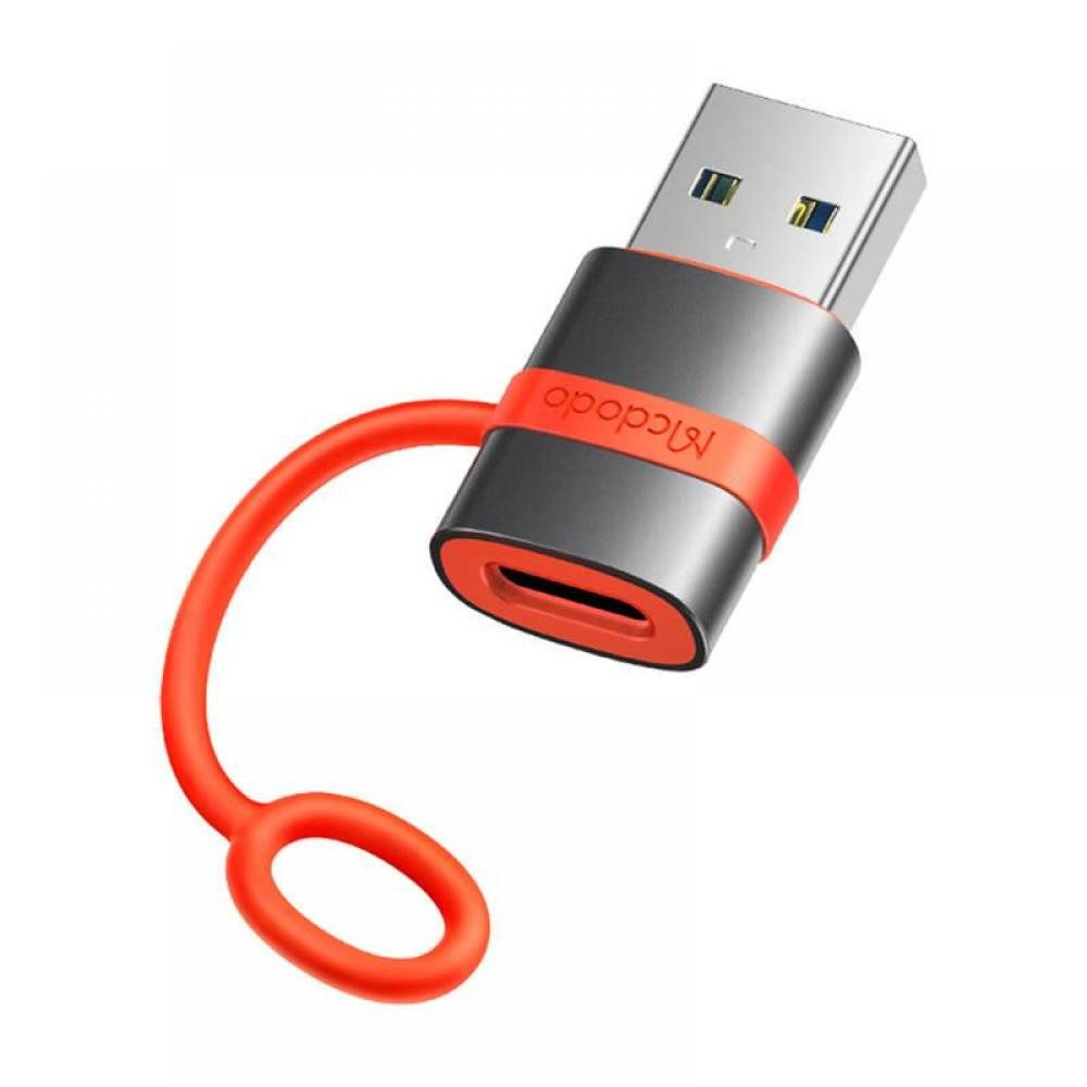 Mcdodo OT-3800, USB 3.0 Adapter, C-Buchse - A-Stecker, Metall mit USB-Kabel