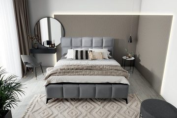 yourhouse24 Polsterbett Mist Bett Doppelbett Bettgestell mit Lattenrost