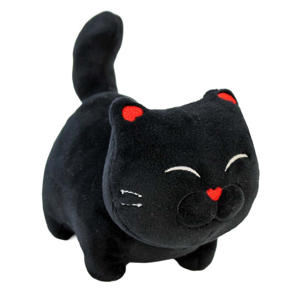Van Manen Kuscheltier Schwarze Katze Plüschtier klein - ca. 16 cm (1-St)