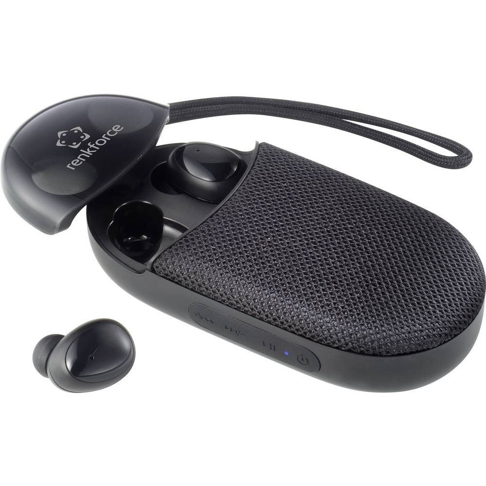 Wireless Lautsprecher und (Headset) Kopfhörer 2-in-1 Renkforce Kopfhörer True