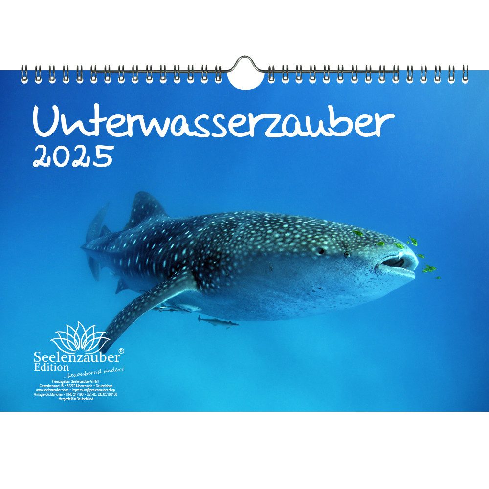 Seelenzauber Wandkalender Unterwasserzauber DIN A4 Kalender für 2025