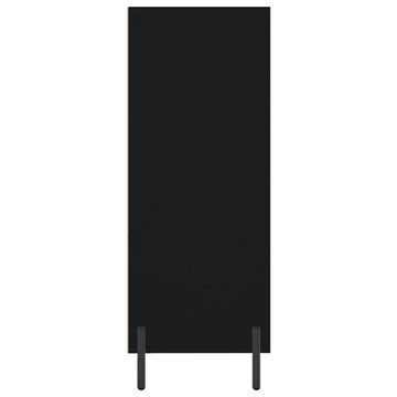 furnicato Sideboard Regalschrank Schwarz 69,5x32,5x90 cm Holzwerkstoff