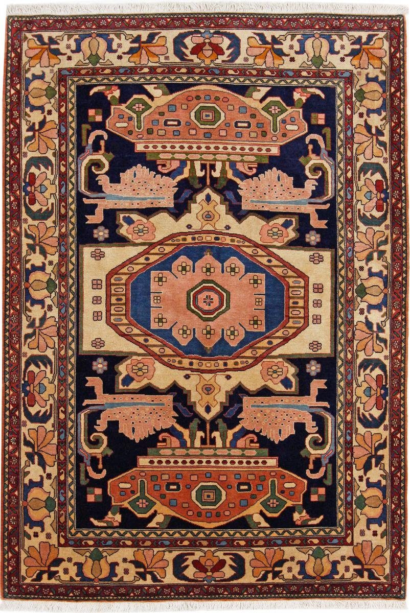 Orientteppich Bakhtiar mm Orientteppich, rechteckig, Nain Handgeknüpfter 145x206 Trading, Höhe: Heydar 12 Baba