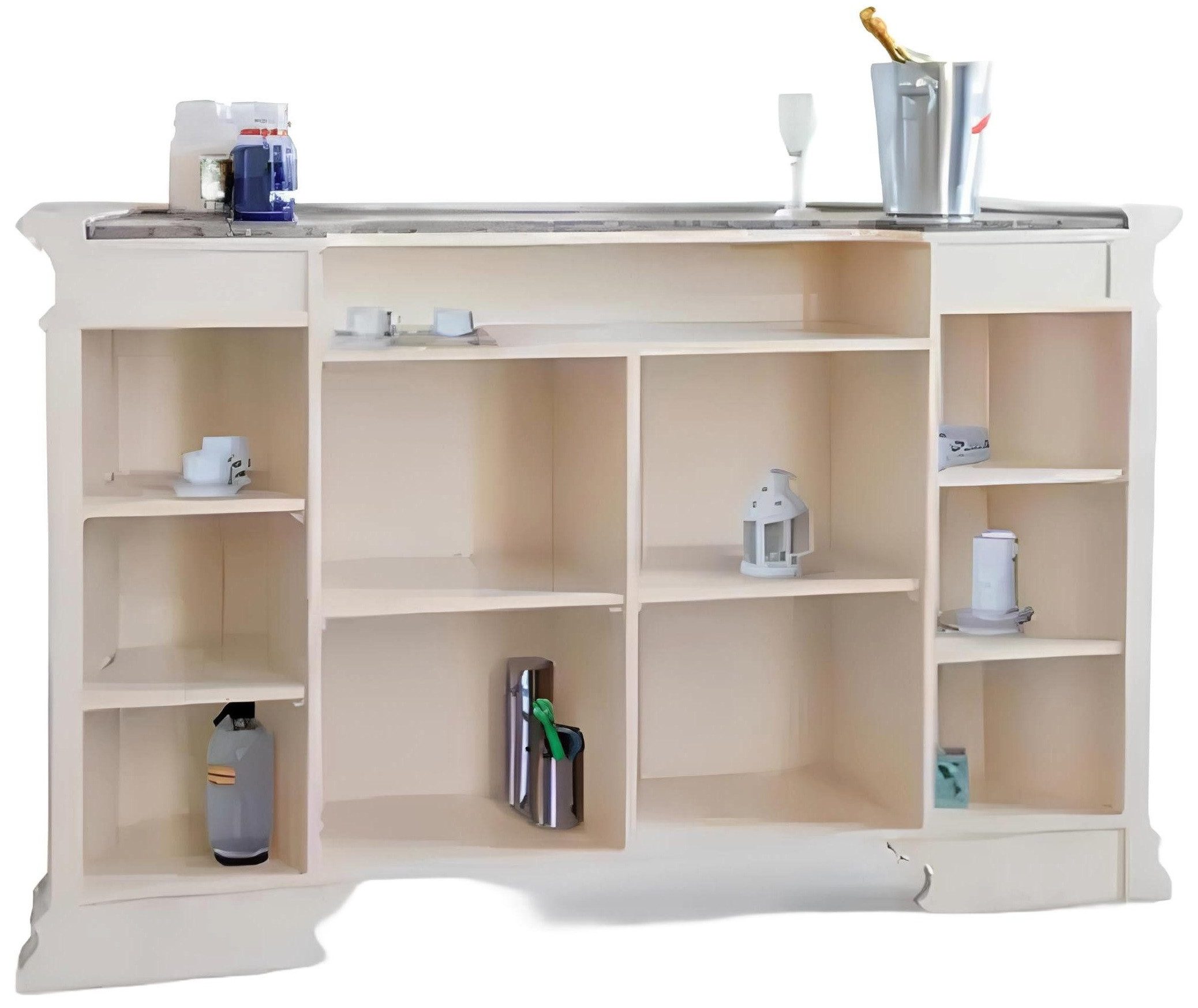 Xlmoebel Bartisch Beige Bartresen im klassischen Stil für gesellige Abende (1-St., Bartheke), Hergestellt in Italy