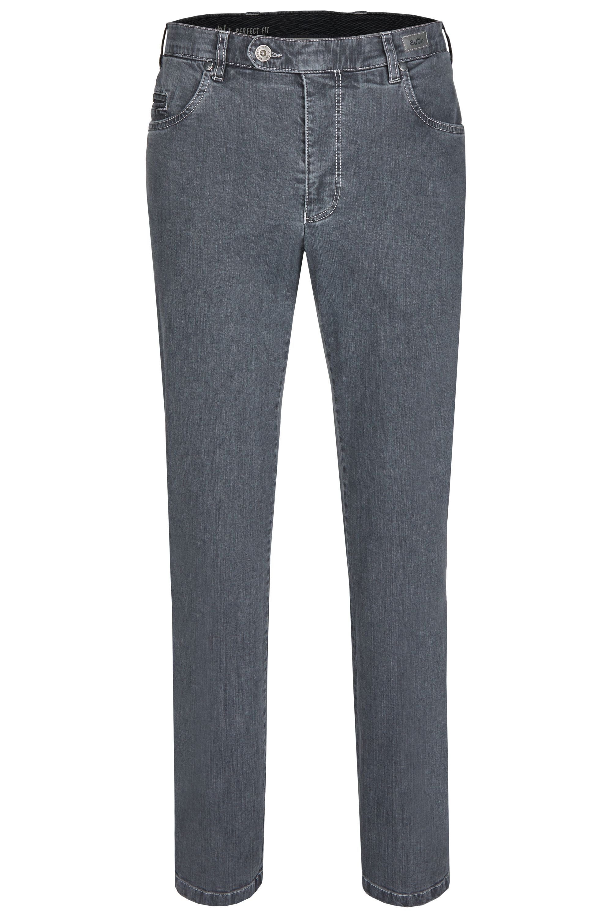 aubi: Bequeme Jeans aubi Perfect Fit Herren Ganzjahres Jeans Hose Stretch aus Baumwolle High Flex Modell 577 grey (54)