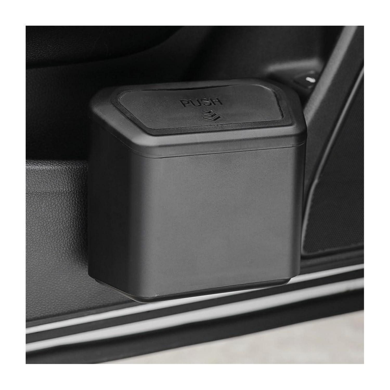 LuxusKollektion Papierkorb Autos Mülleimer Organizer Mini mit Deckel Schwarz