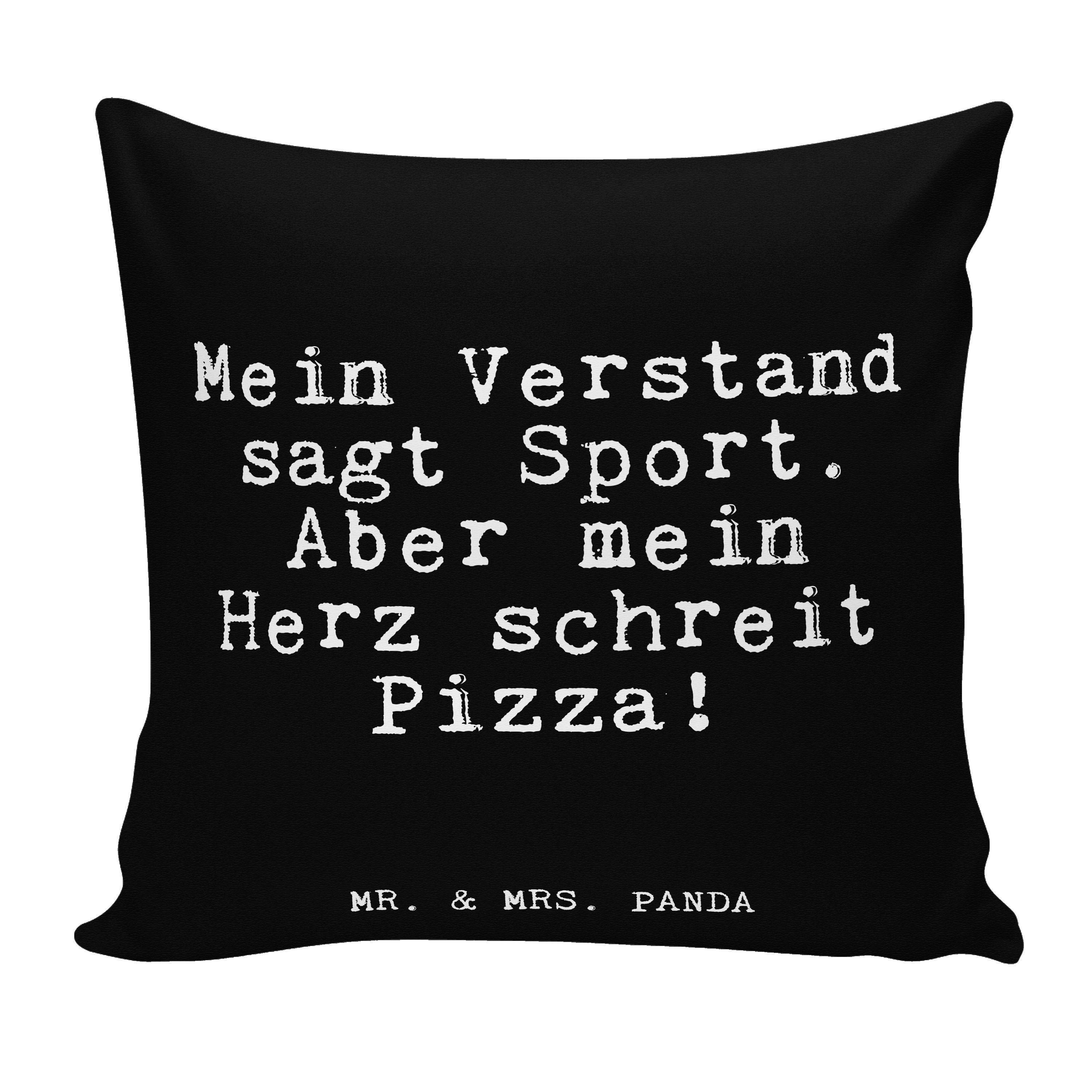 Mr. & Dekokissen Geschenk, Verstand Mein Schwarz Sport.... sagt Spruch, Mrs. lustiger - S - Panda