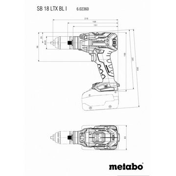 metabo Akku-Schlagschrauber Akku-Schlagbohrschrauber, ohne Akku, inkl. Koffer