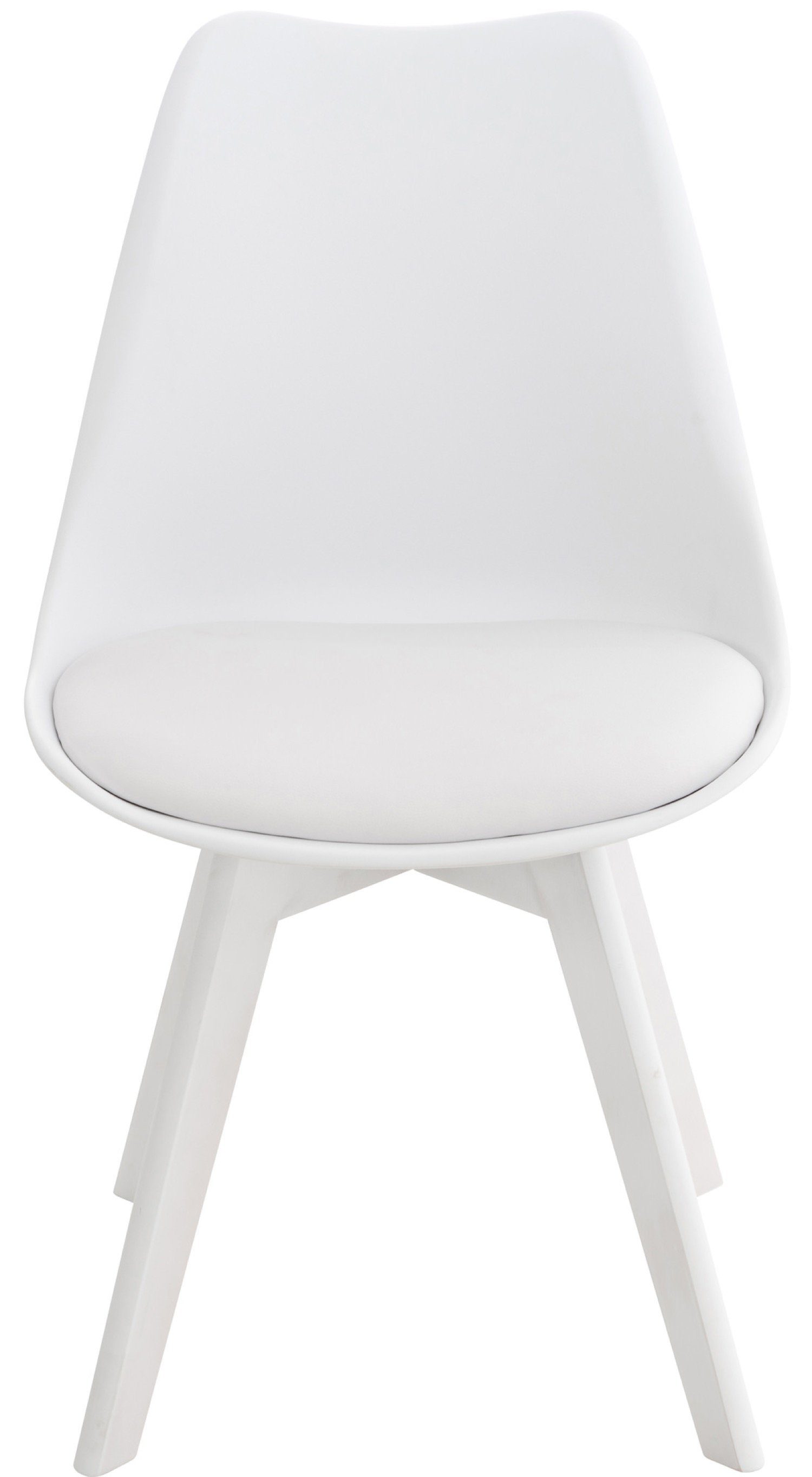 Maße Lines Farbe: x - 83cm (TxBxH): x 49 Buchenholz weiß/weiß Kunstlederbezug Gestell Besucherstuhl 50 mit TPFLiving - natura), - Esszimmerstuhl (Küchenstuhl