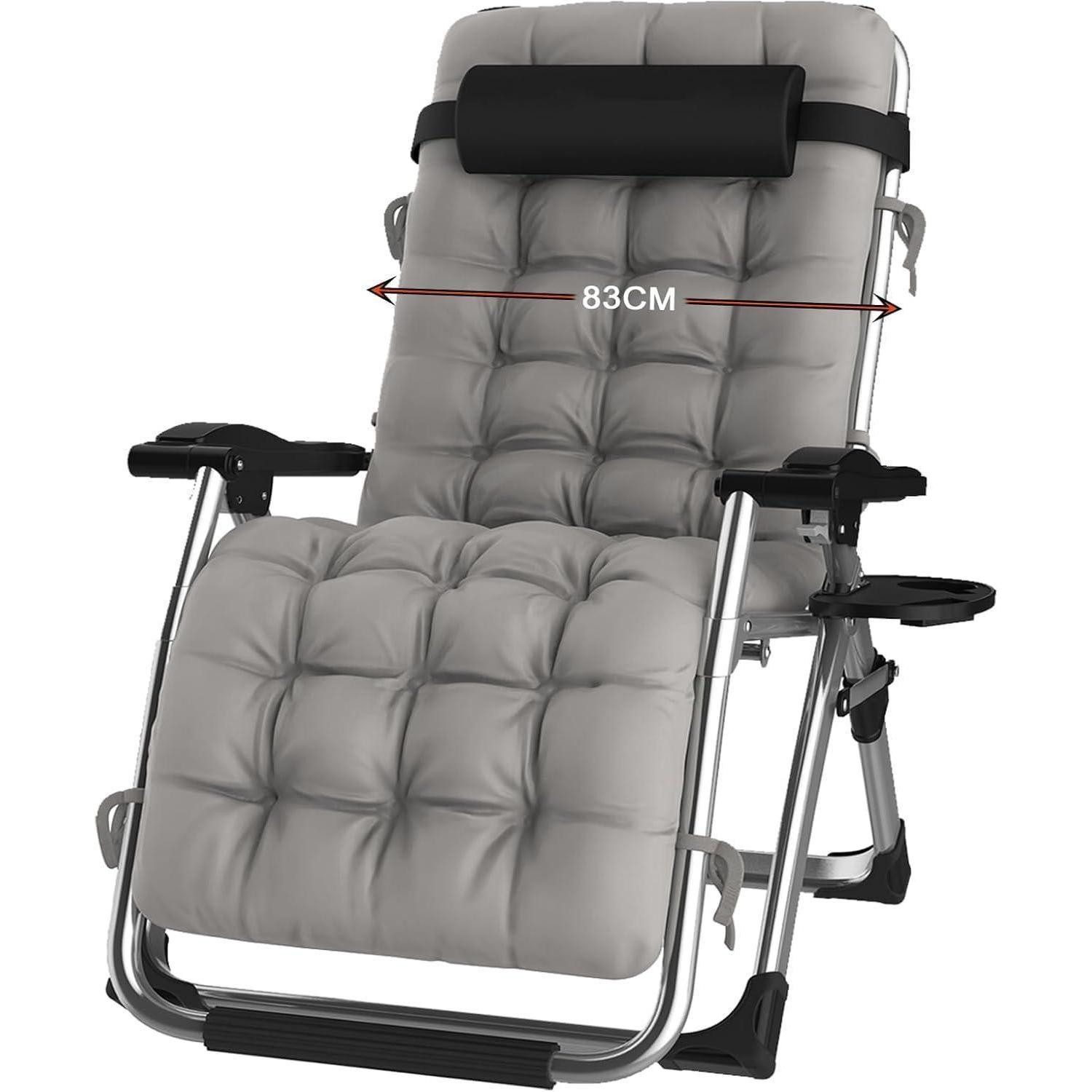 LuxusKollektion Gartenliege Liegestuhl Klappbar Sonnenliege Abdeckung Gartenliege Relaxliege