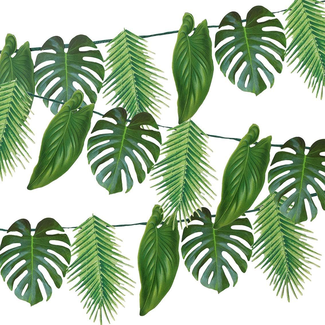 FOUORTUNATE-BEE Wimpelkette Hawaii Party Banner für Gartenparty Sommerdeko wiederverwendbar, Dekobanner für Hawaii Party, ideal für Sommer- und Gartenfeste