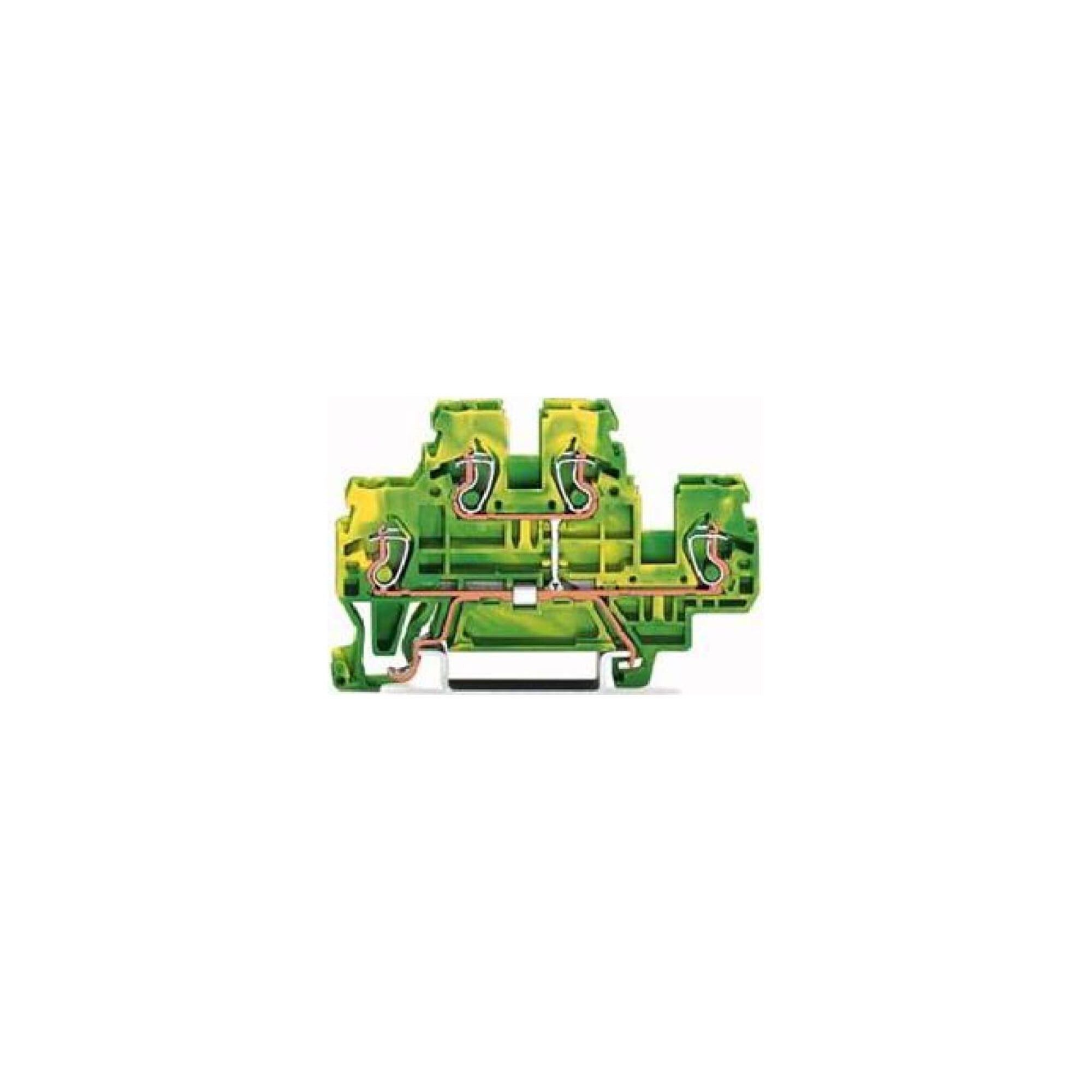 WAGO Klemmbefestigung WAGO GmbH& Co. KG Doppelstockklemme 0,08-2,4qmm gr/ge 870-507