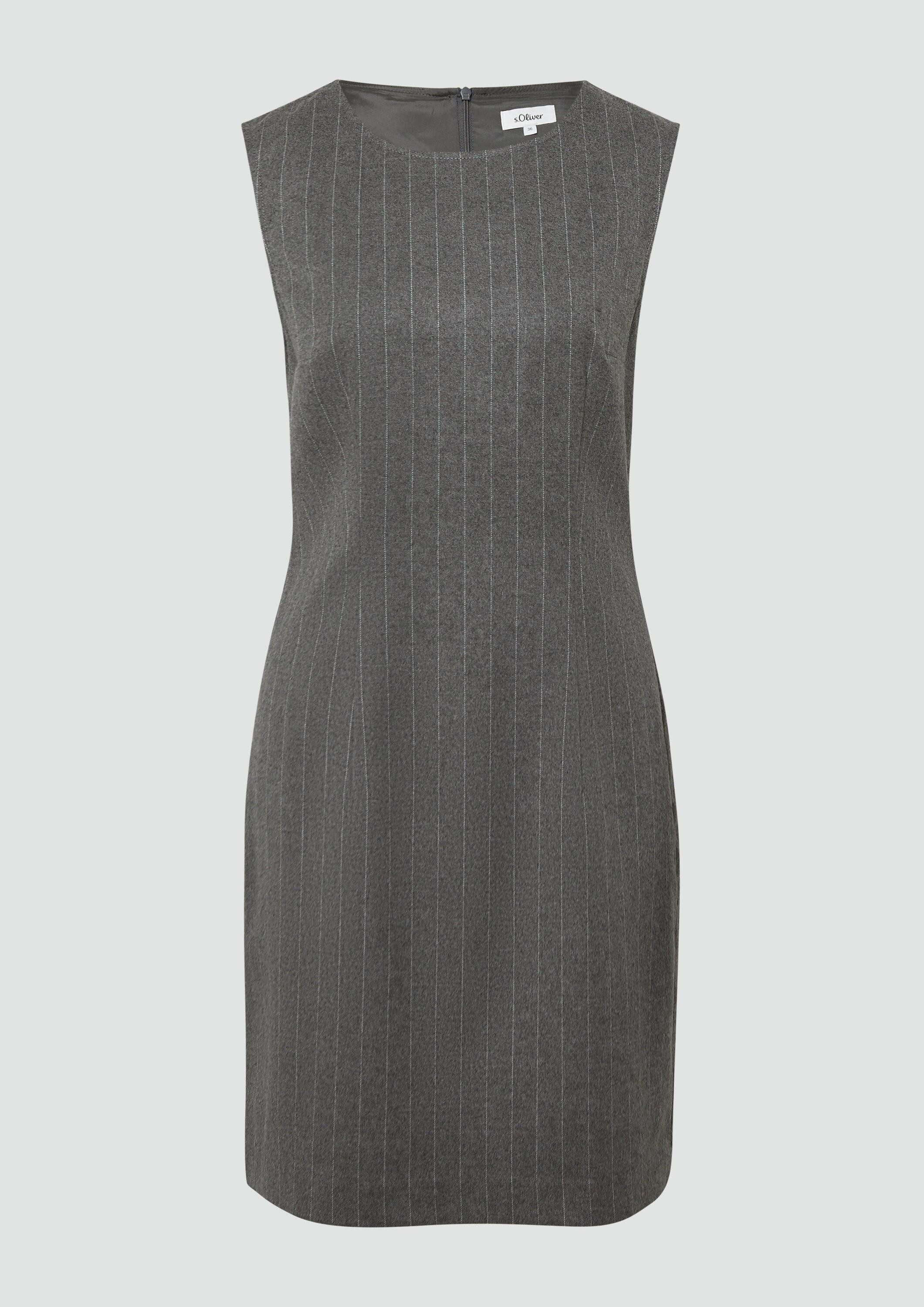 s.Oliver Minikleid Kleid Kurzes gefüttertes Kleid mit Nadelstreifen