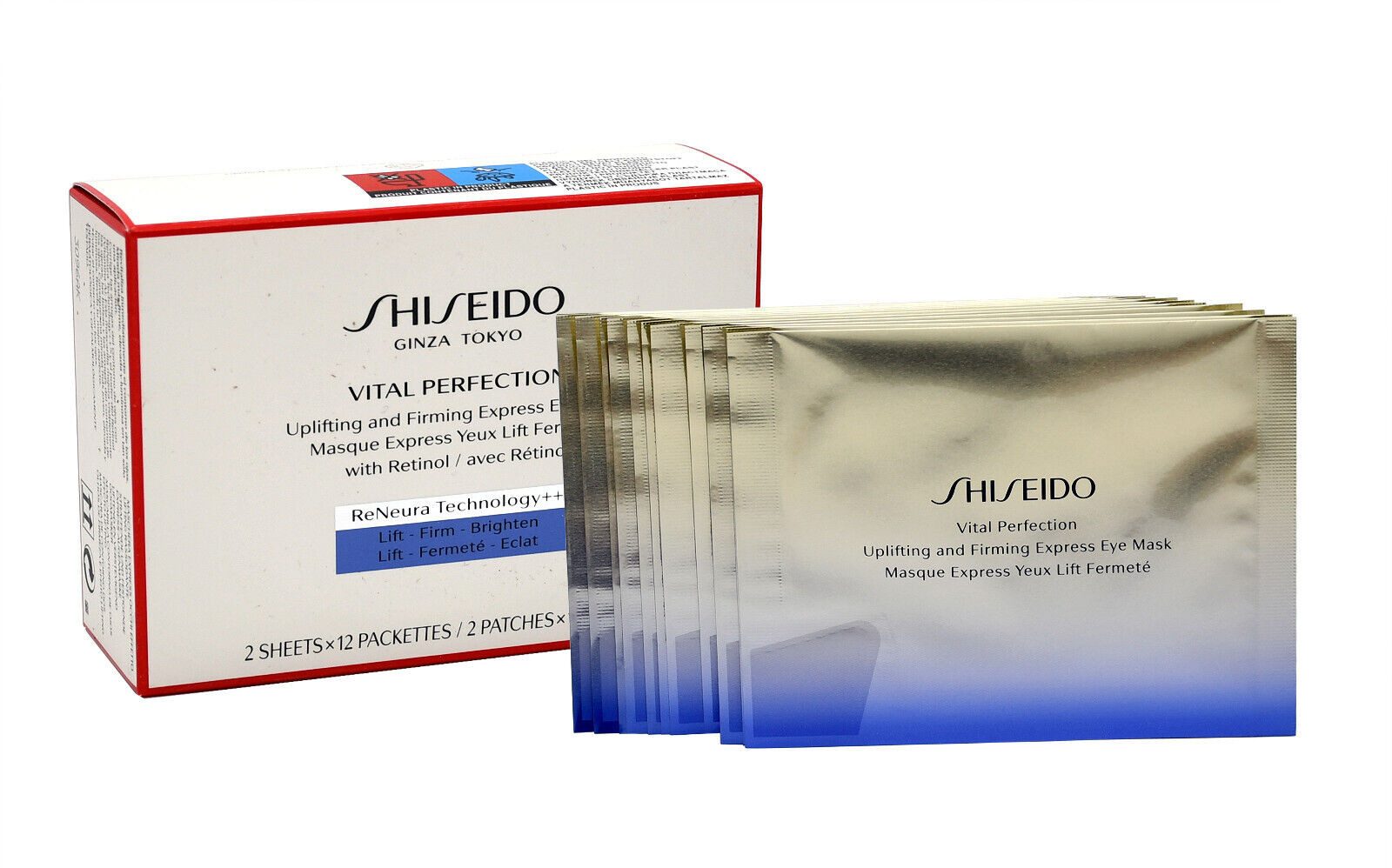 SHISEIDO Augenmaske SHISEIDO VITAL PERFECTIUON UPLIFTING EYE MASK 2x12