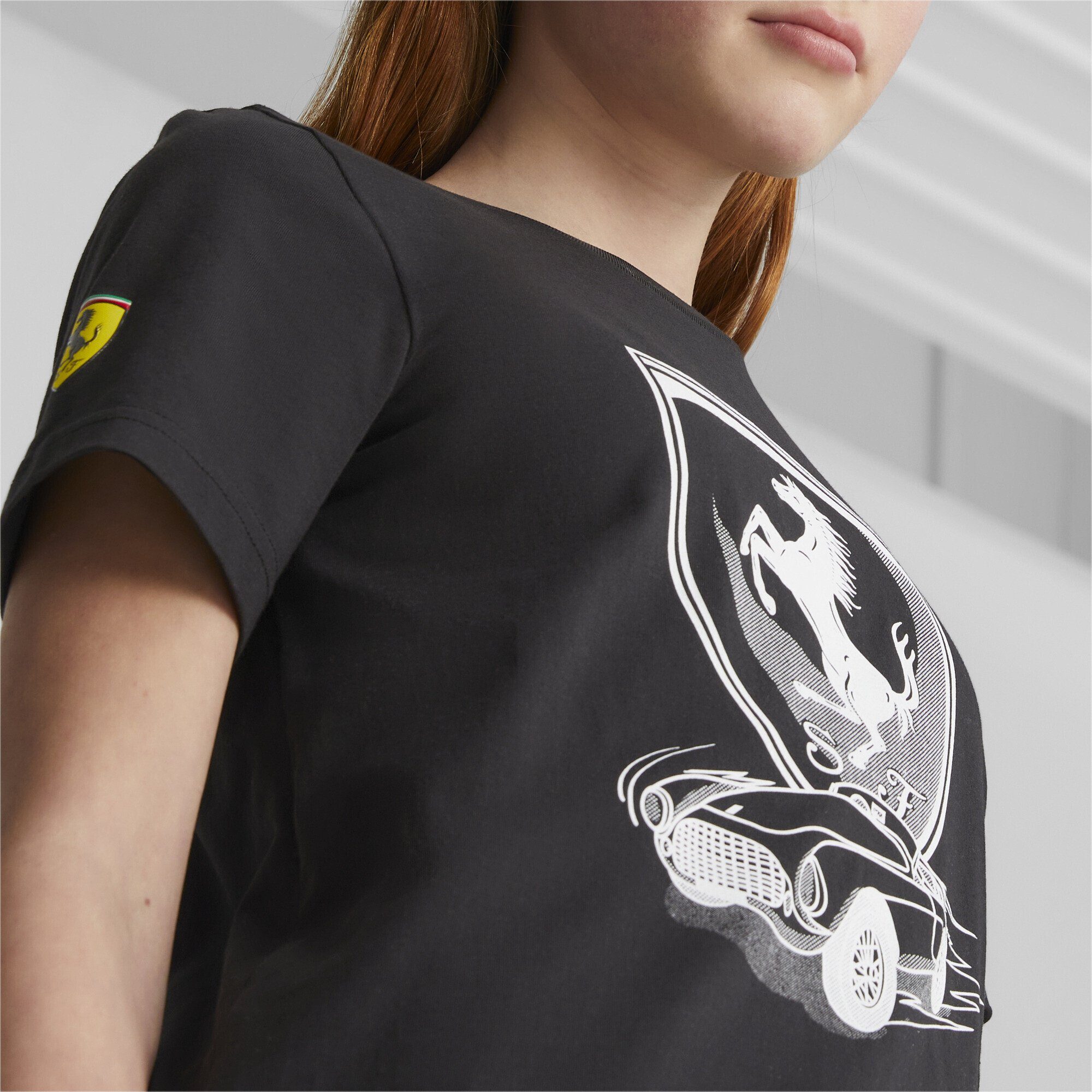 PUMA T-Shirt Scuderia Ferrari Jugendliche T-Shirt Race Black
