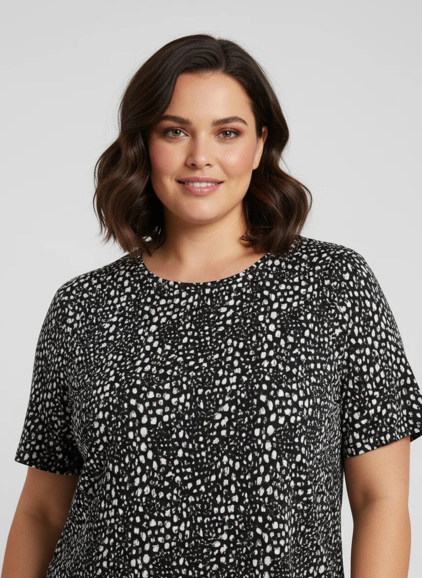 Shape of You Blusentop Bluse mit Polka-Dot-Muster