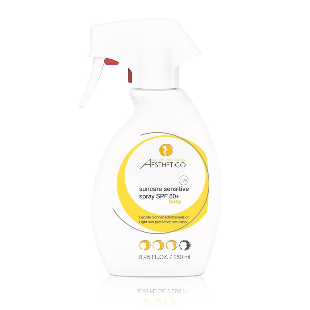Aesthetico Anti-Aging-Creme AESTHETICO suncare sensitive spray SPF 50+, 250 ml