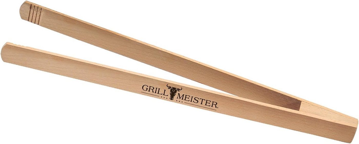 KESPER® Grillzange Grillzange Grillmeister aus Buche, Holz, braun, 32 x 5 x 5 cm
