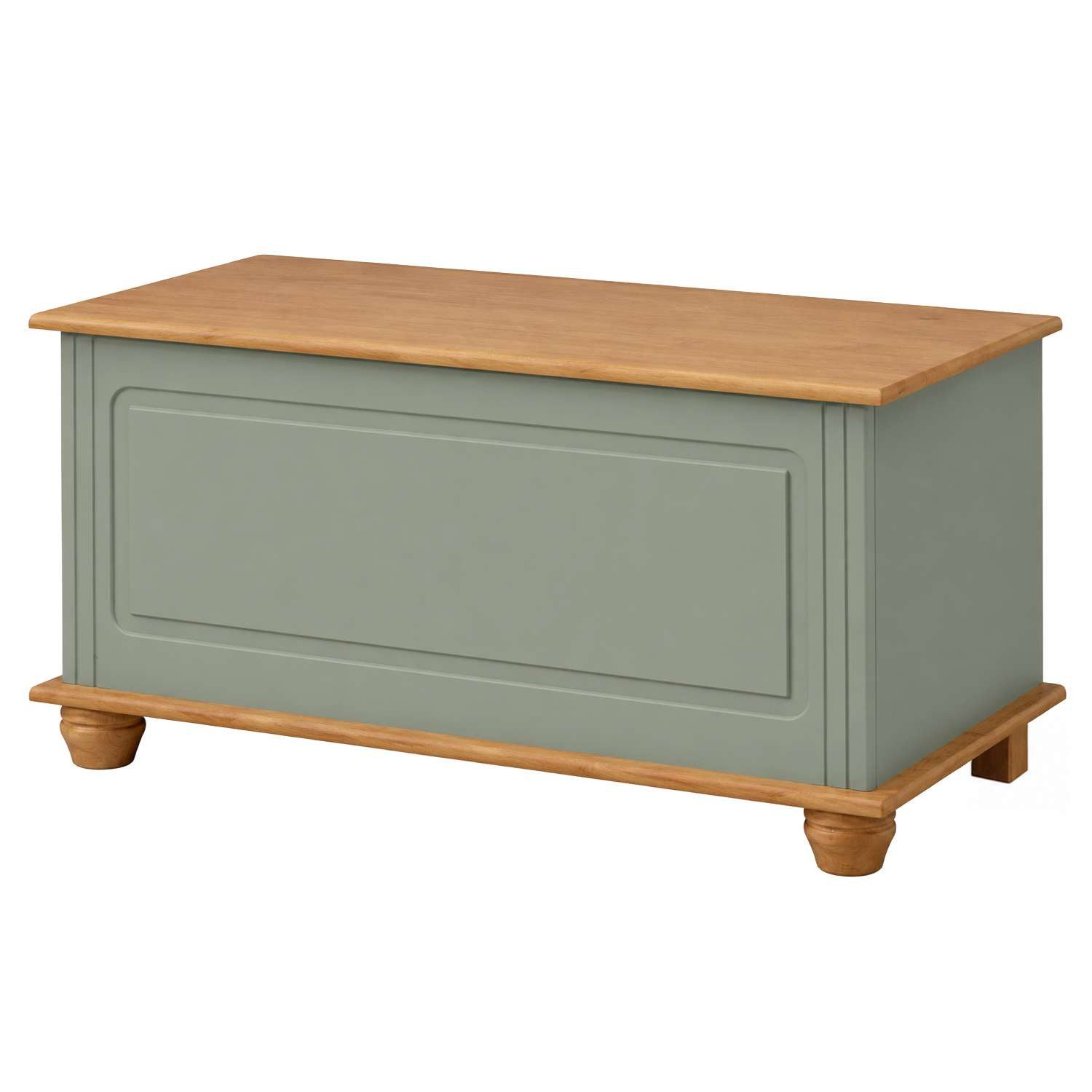 OTTO home Sitztruhe Finca, aus massivem Kiefernholz, 85 x 43 x 45 cm, mit praktischem Stauraum