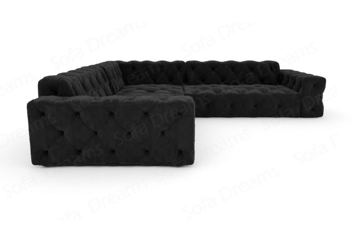 Sofa Dreams Ecksofa Stoff Sofa Polsterecksofa Menorca L Form Eckcouch Samtsofa Stoffsofa, Loungesofa