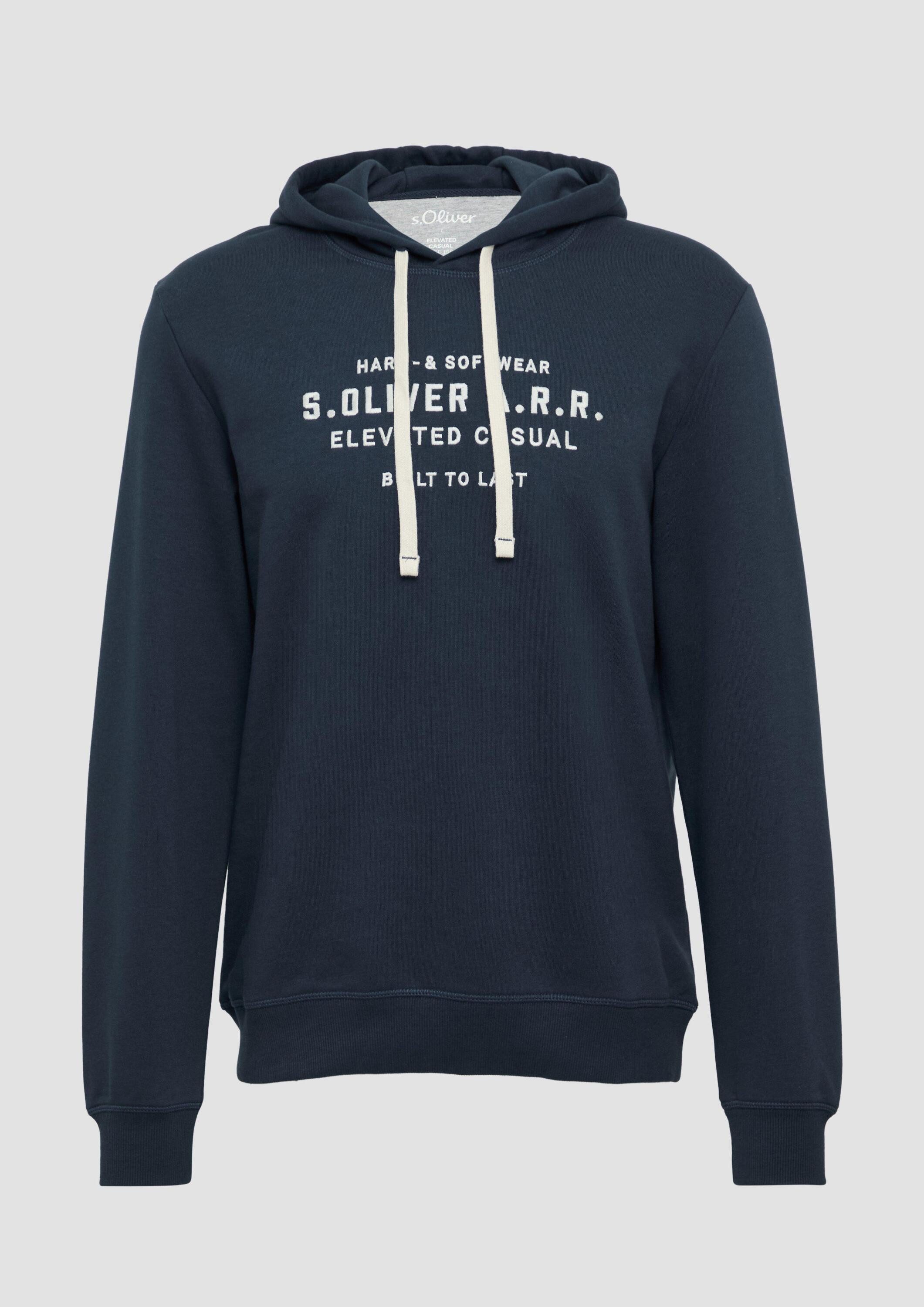 s.Oliver Sweatshirt Sweatshirt Hoodie aus Sweat-Ware mit Stickerei