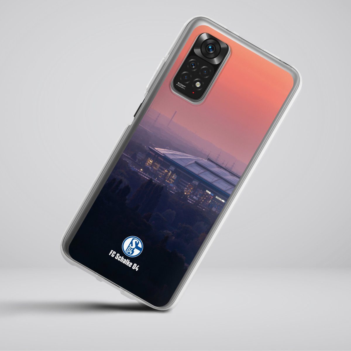 DeinDesign Handyhülle Stadion FC Schalke 04 Offizielles Lizenzprodukt Schalke 04 Stadion, Xiaomi Redmi Note 11 Silikon Hülle Bumper Case Handy Schutzhülle