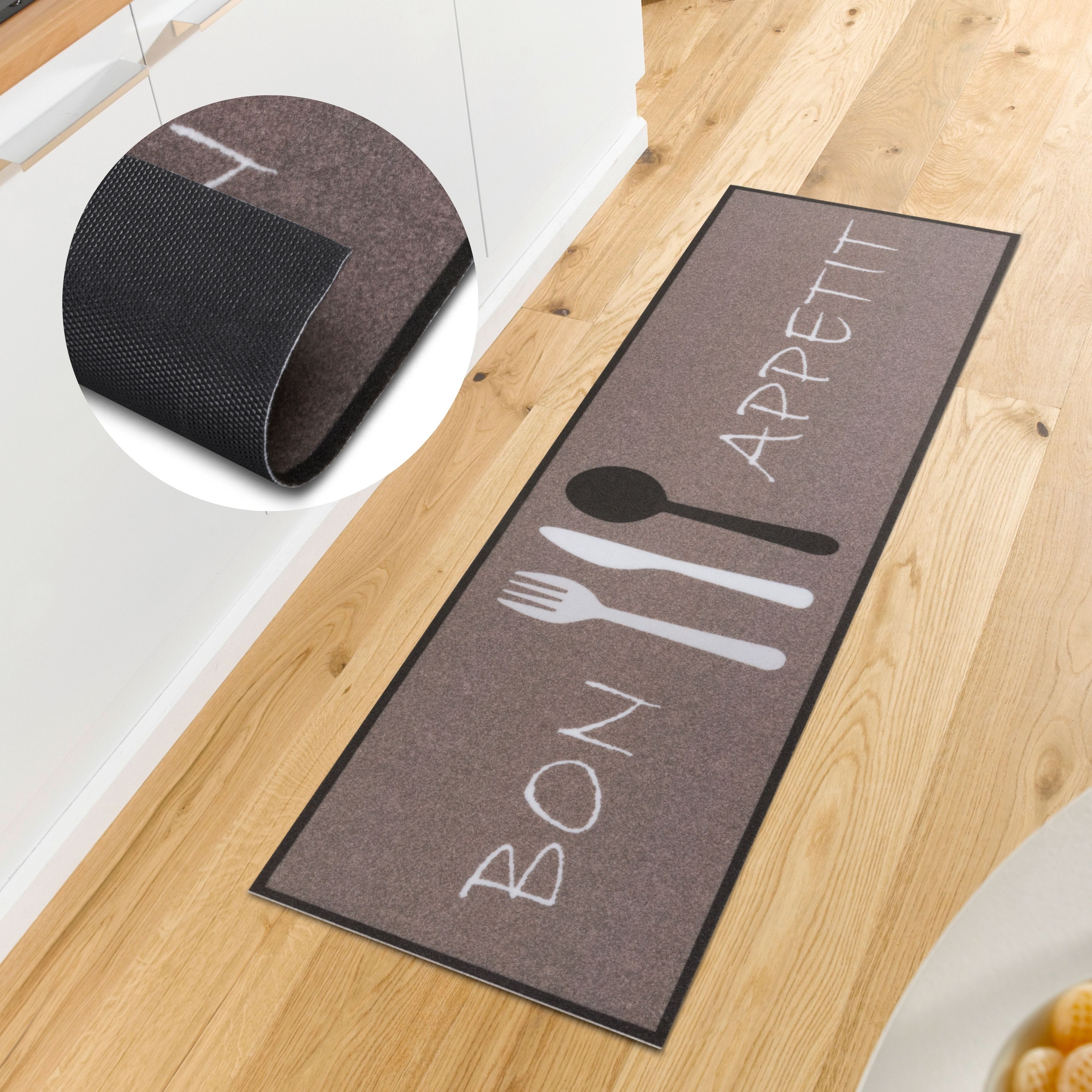 HANSE Home Küchenläufer Bon Appetit Cutlery, rechteckig, Höhe: 3 mm, Läufer günstig online kaufen