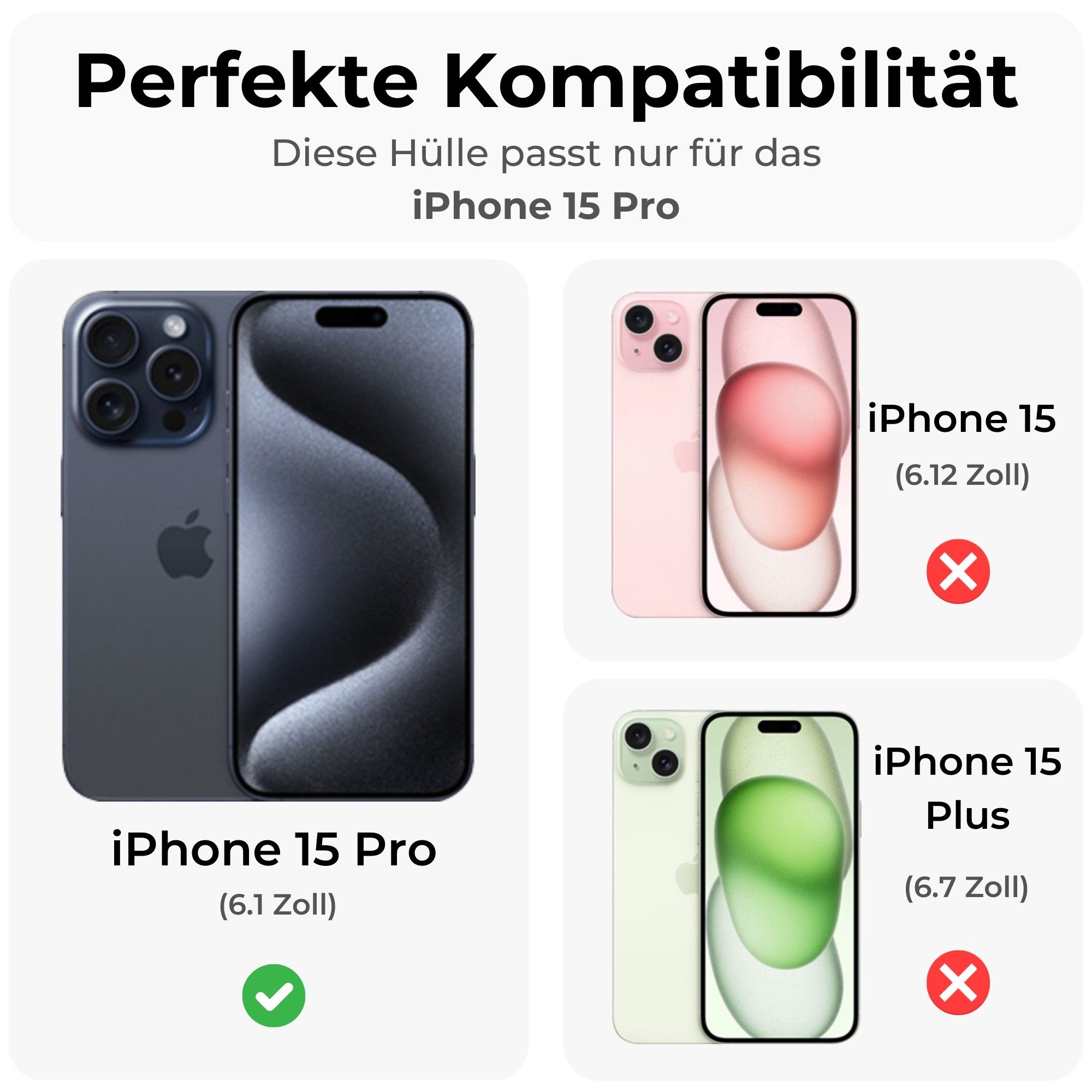 betterfon Handykette mit Portemonnaie für iPhone -Handyhülle Kartenfächern, Hände frei – mit Silikonhülle & Schnur für flexiblen Alltag