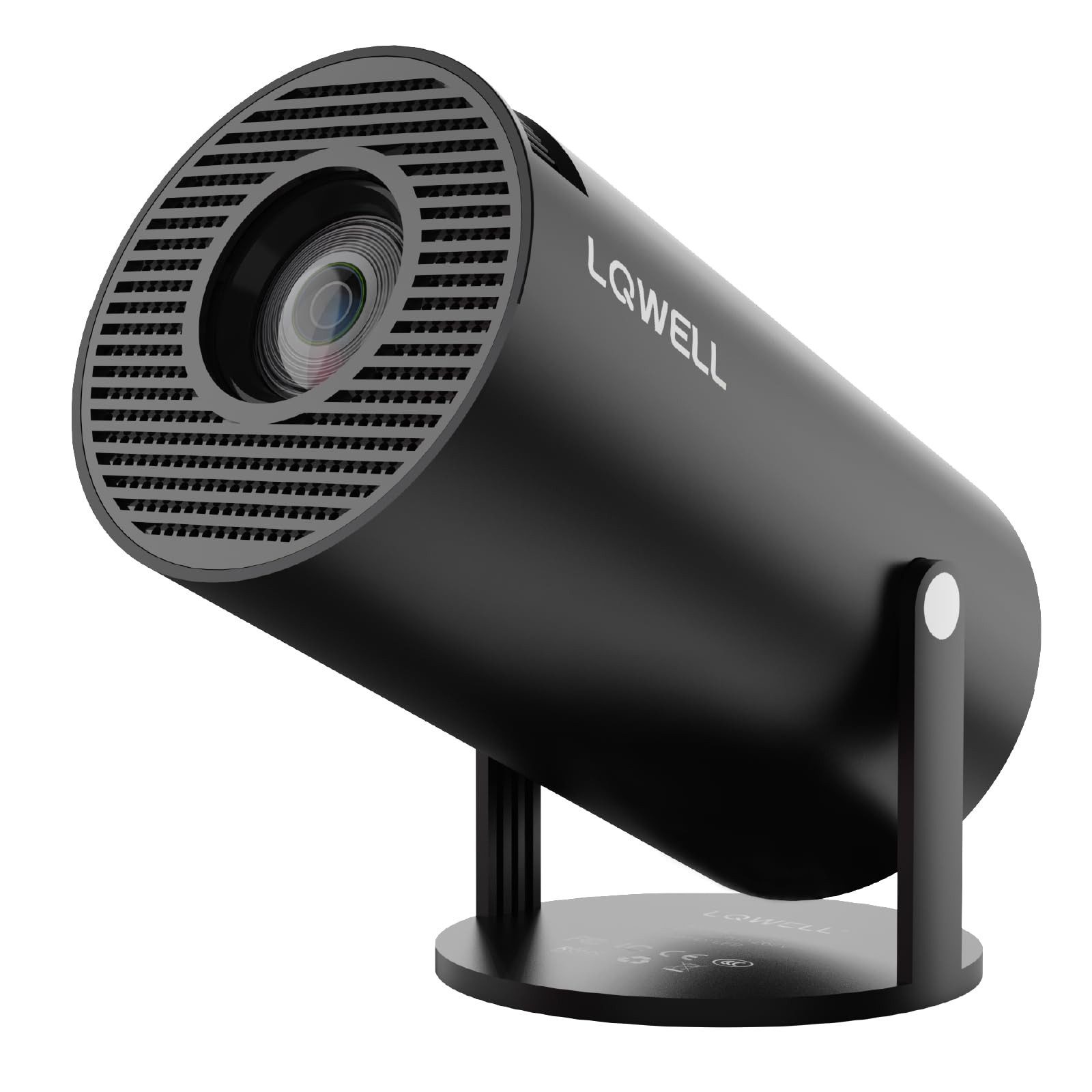 LQWELL HY300 Pro Android 11, WIFI6, Bluetooth 5.0, Projektor Mini-Beamer (8000 lm, 1500:1, 3840 x 2160 px, 180-Grad-Winkel, 4K 1080p unterstützt,für Android/iPhone/PC/Mac)