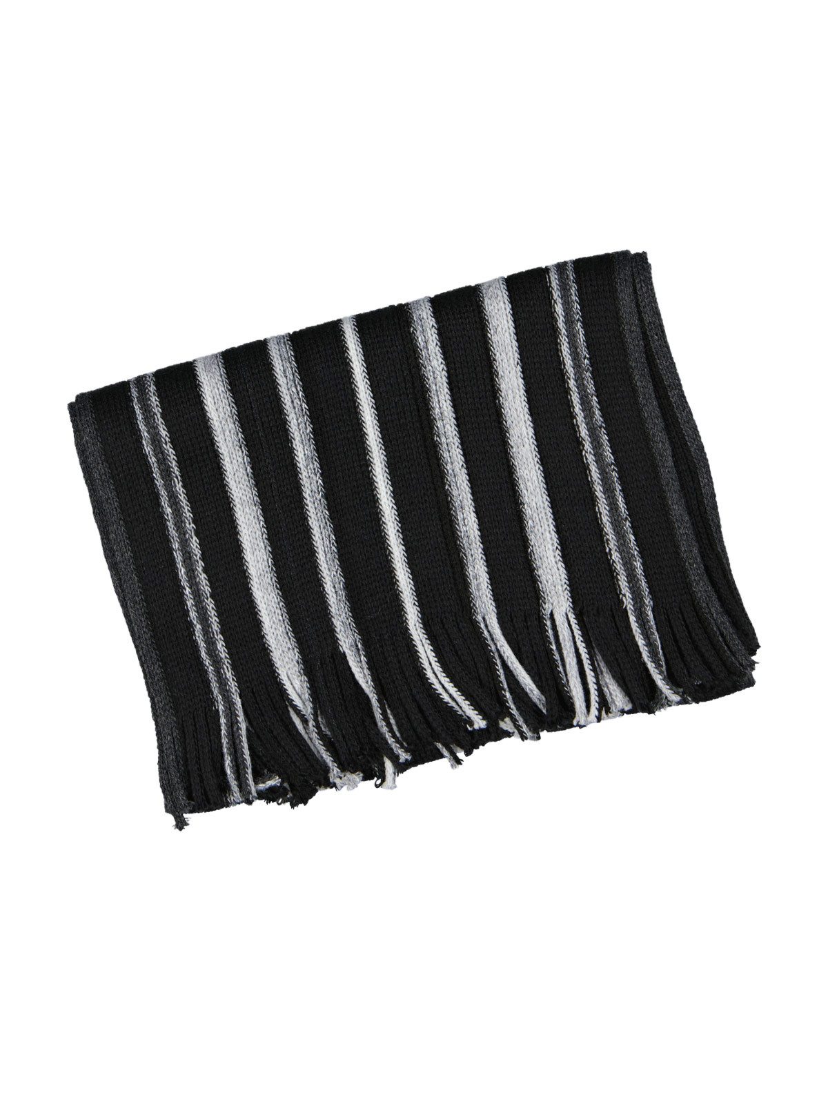 Engbers Strickschal Herren Strickschal gemustert, Schwarz