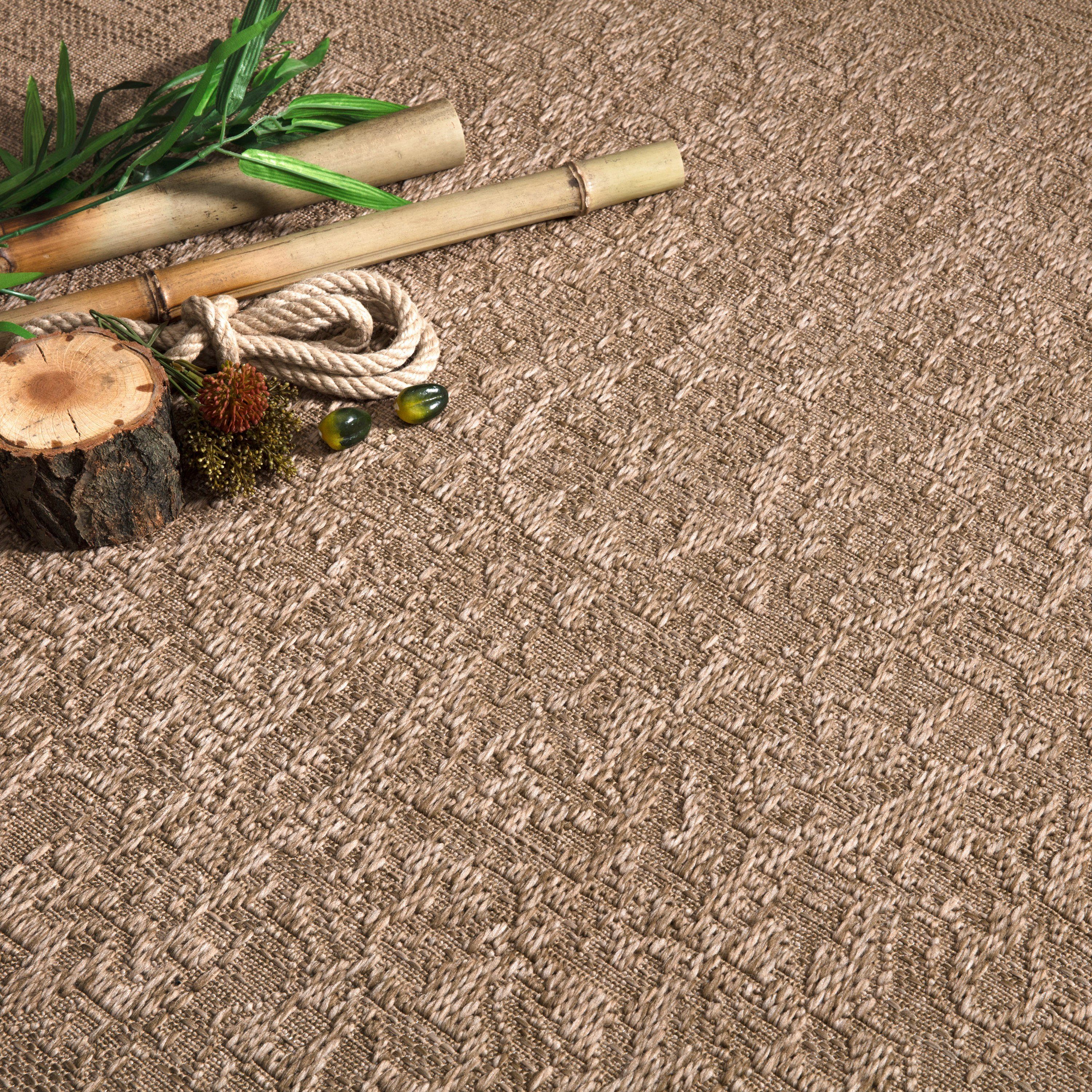 Paco Home Teppich Rimini 412, rechteckig, Höhe: 4 mm, Flachgewebe, Uni Farb günstig online kaufen