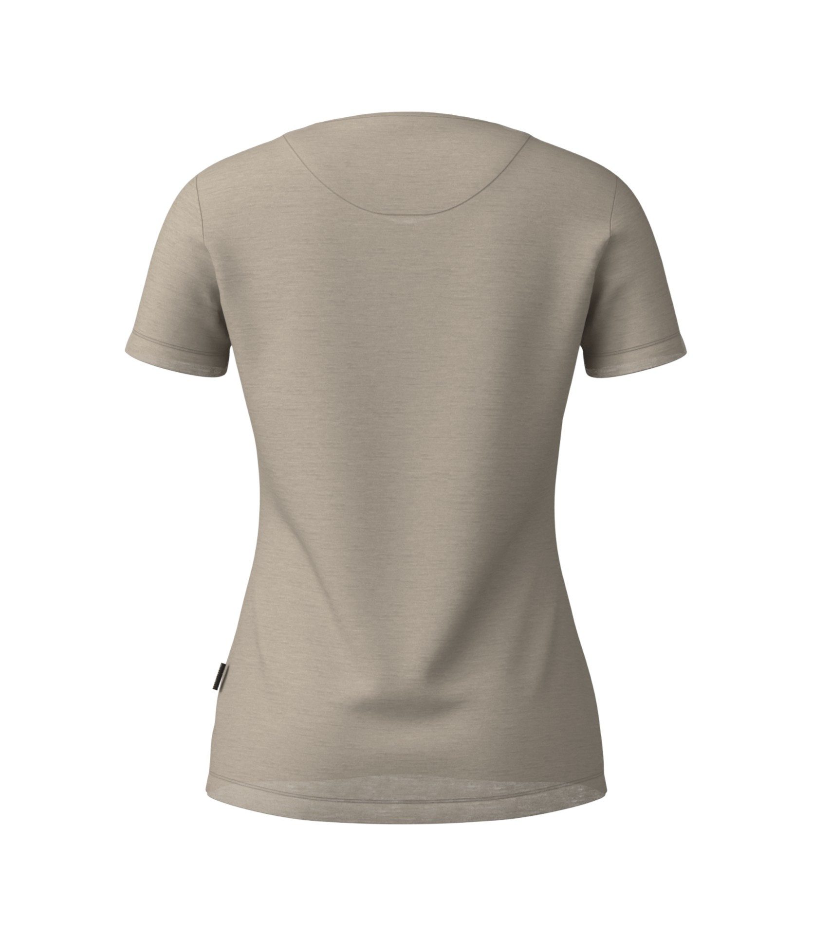 Löffler T-Shirt Wander-/Freizeit Printshirt Sunset Merino-Tencel beige Damen – Bild 2 von 2