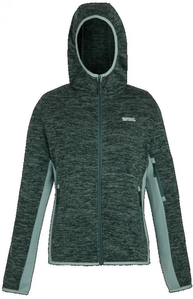 Regatta Kapuzensweatjacke Damen Melierte Fleece Jacke in Strickoptik - Kemi günstig online kaufen