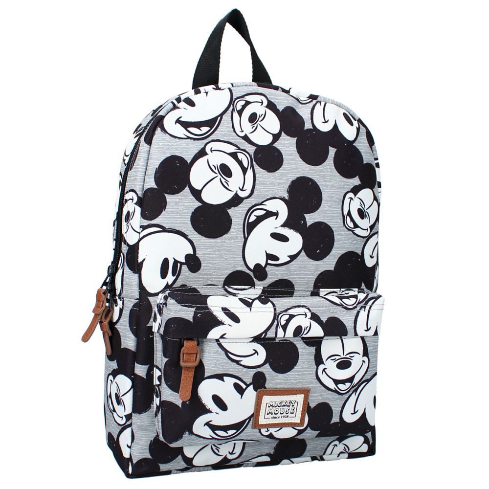 Disney Mickey Mouse Kinderrucksack Kinder Rucksack Grau Micki Maus Mickey Mouse 33 x 25 x 10 cm