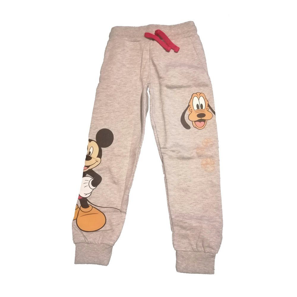 Disney Jogginghose Mickey Mouse & Pluto Freizeithose für Kinder, Graue Jogginghose