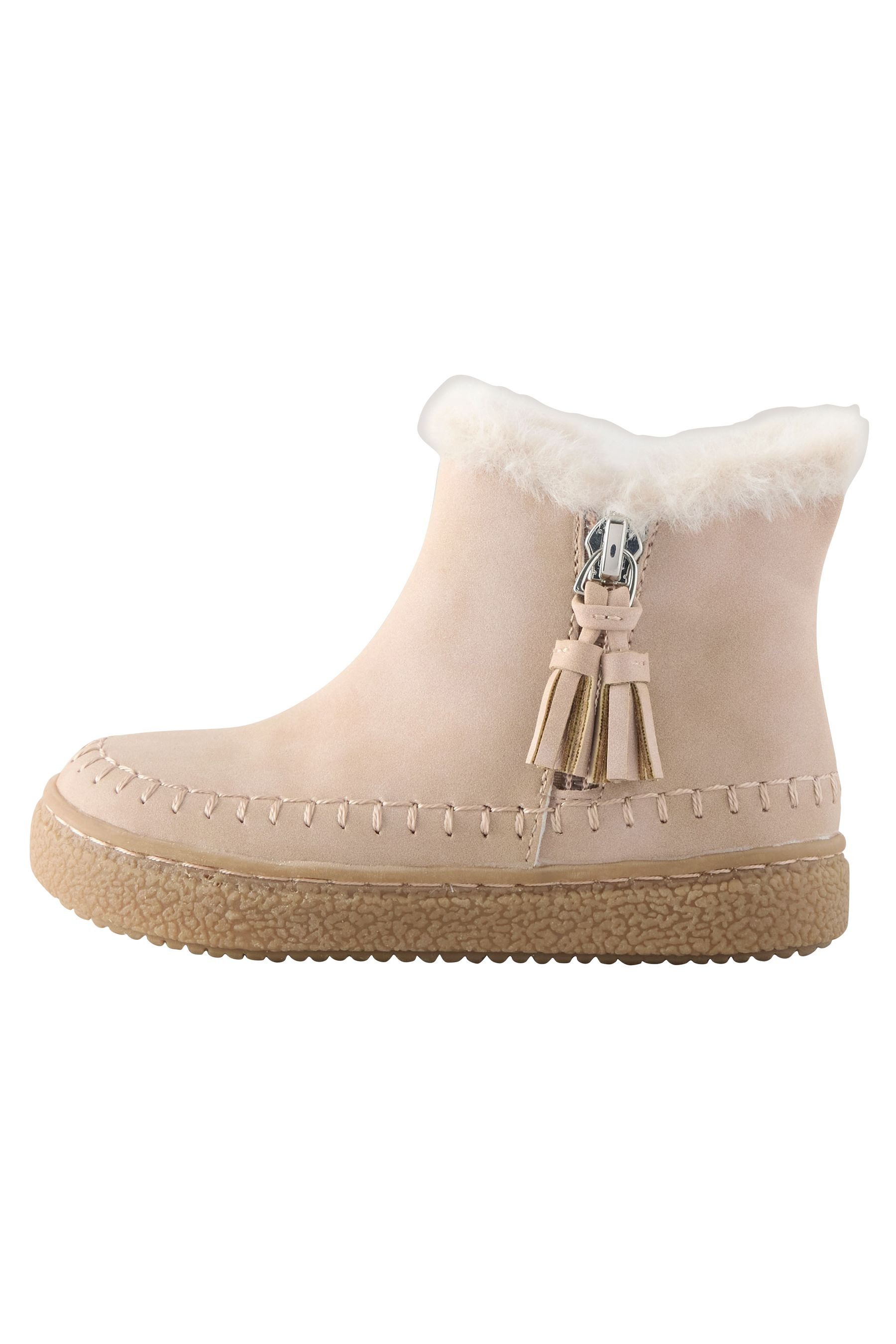 Next Reißverschluss-Stiefeletten mit Kunstfellfutter Stiefelette (1-tlg) günstig online kaufen