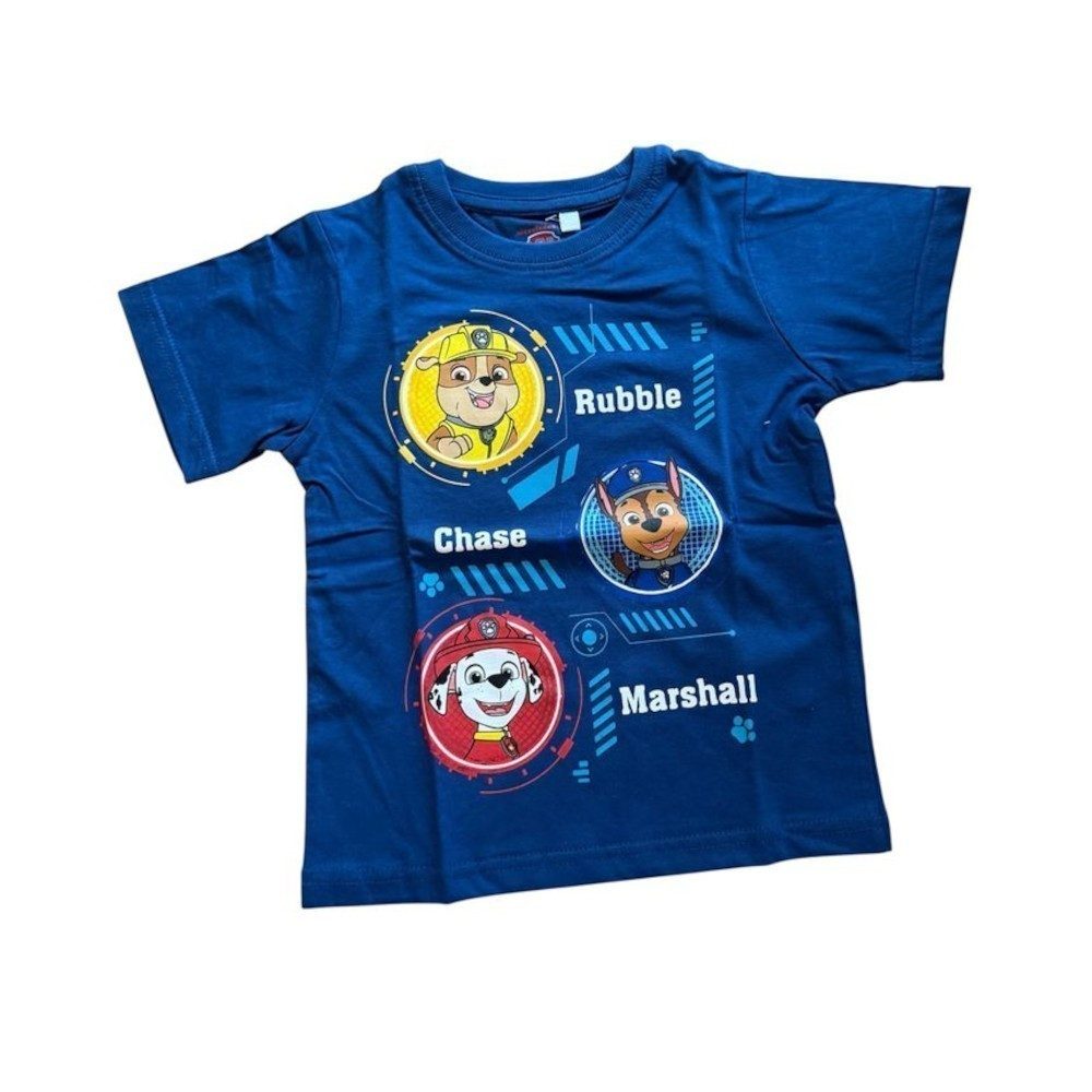 T-Shirt Kurzärmliges Paw Patrol-Tshirt für Jungen, "Rubble, Chase, Marshall"