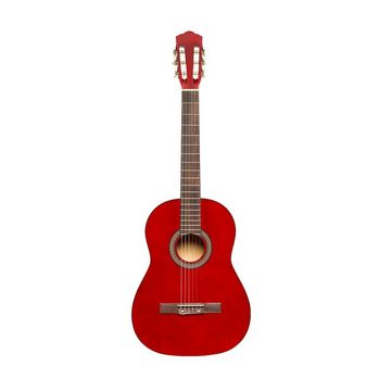 Stagg Konzertgitarre SCL50-RED 4/4 klassische Gitarre mit Lindendecke, rot