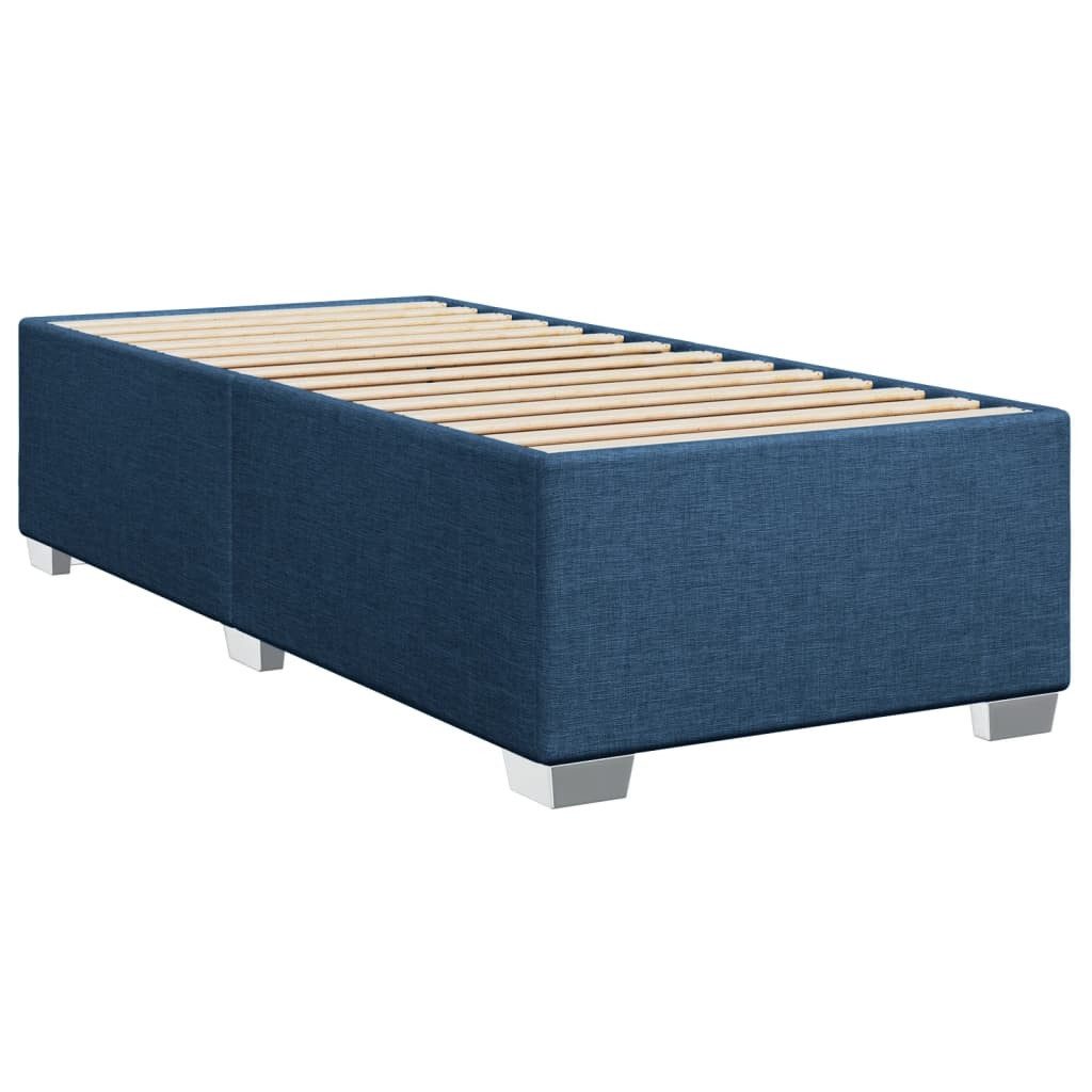 vidaXL Bett Bettgestell ohne Matratze Blau günstig online kaufen