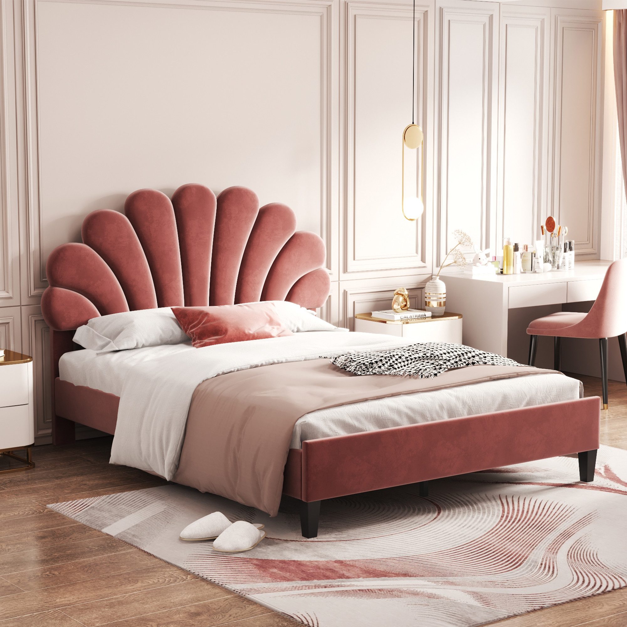 STILVORA Kinderbett 140x200 Polsterbett Gästebett mit günstig online kaufen