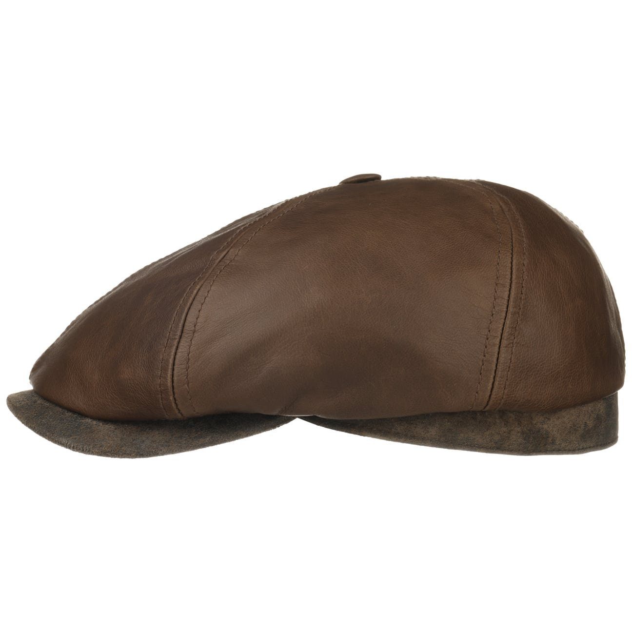 Stetson Flat Cap (1-St) Ledercap mit Schirm | Flat Caps