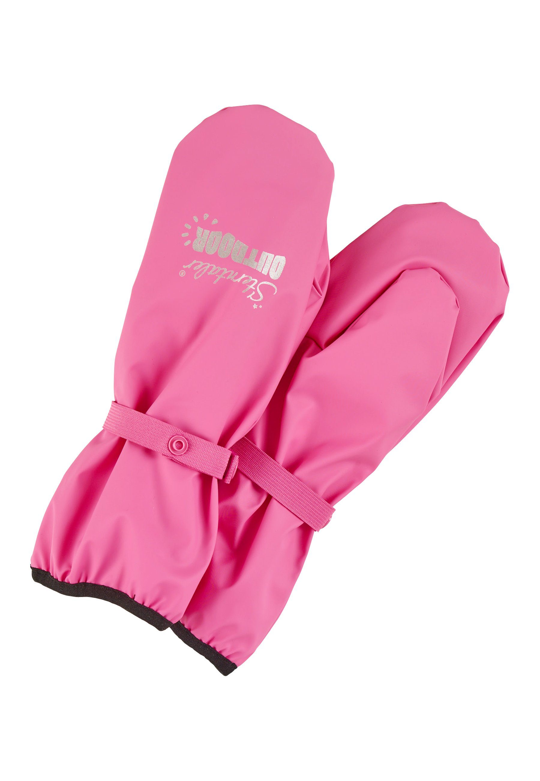 Sterntaler® Fäustlinge Stulpen-Handschuh (1-St) Wasserdichter Handschuh mit Stulpe, reflektierendem Logo & Druckknopf