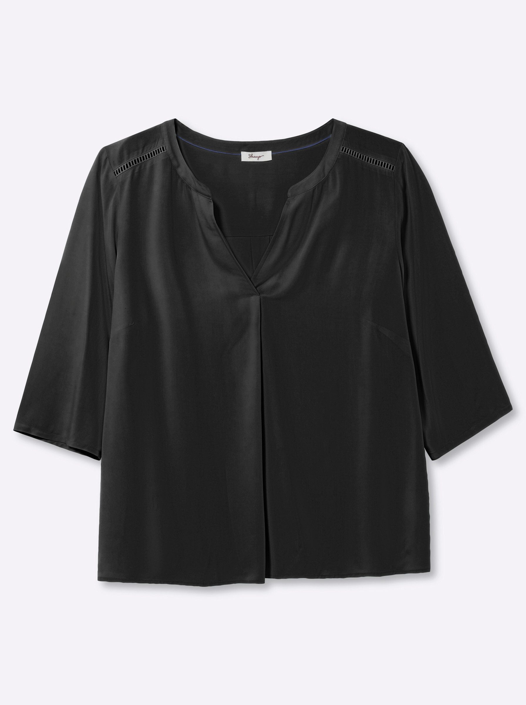 Klassische Bluse Tunika 3/4-Arm