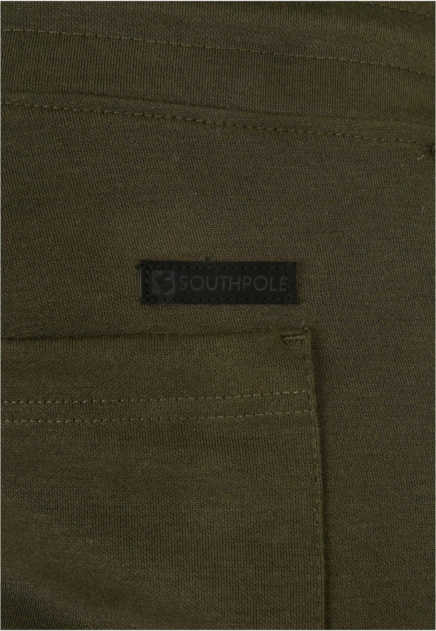 Zipper Stoffhose Southpole Herren Side Fleece Tech olive Jogger (1-tlg)