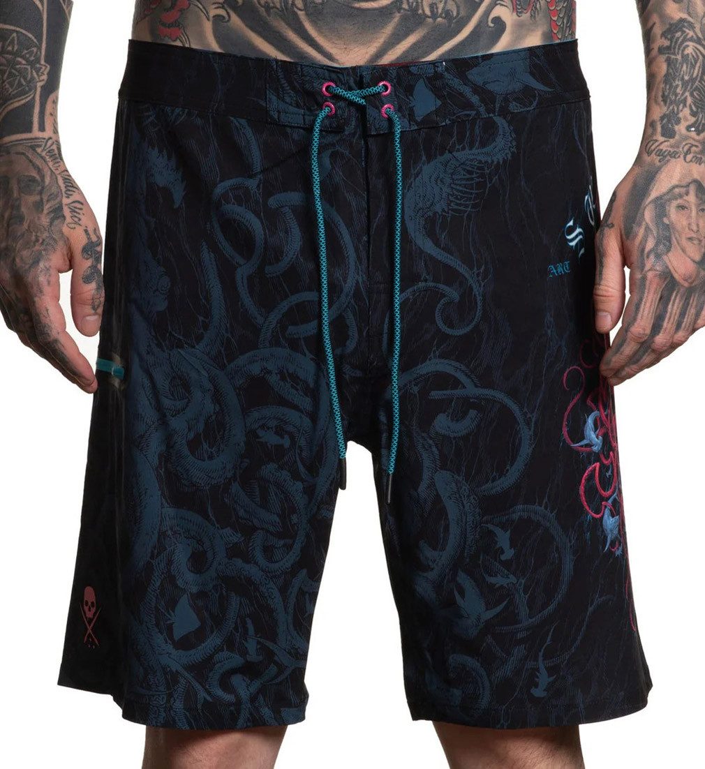 Sullen Clothing Boardshorts Kraken Tattoo Haie günstig online kaufen