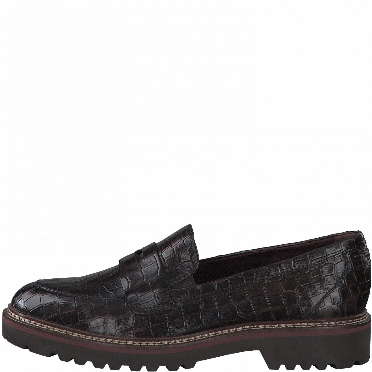 Tamaris Damen Slipper 1-24703-27-345 MOCCA CROCO braun Slipper