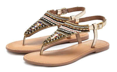 Leder Zehentrenner online kaufen | OTTO s.Oliver Damen Sandalen & Sandaletten Zehentrenner Glanz