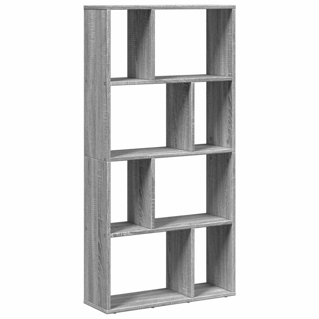 vidaXL Bücherregal Bücherregal Grau Sonoma 60x20x120,5 cm Holzwerkstoff, 1-tlg.